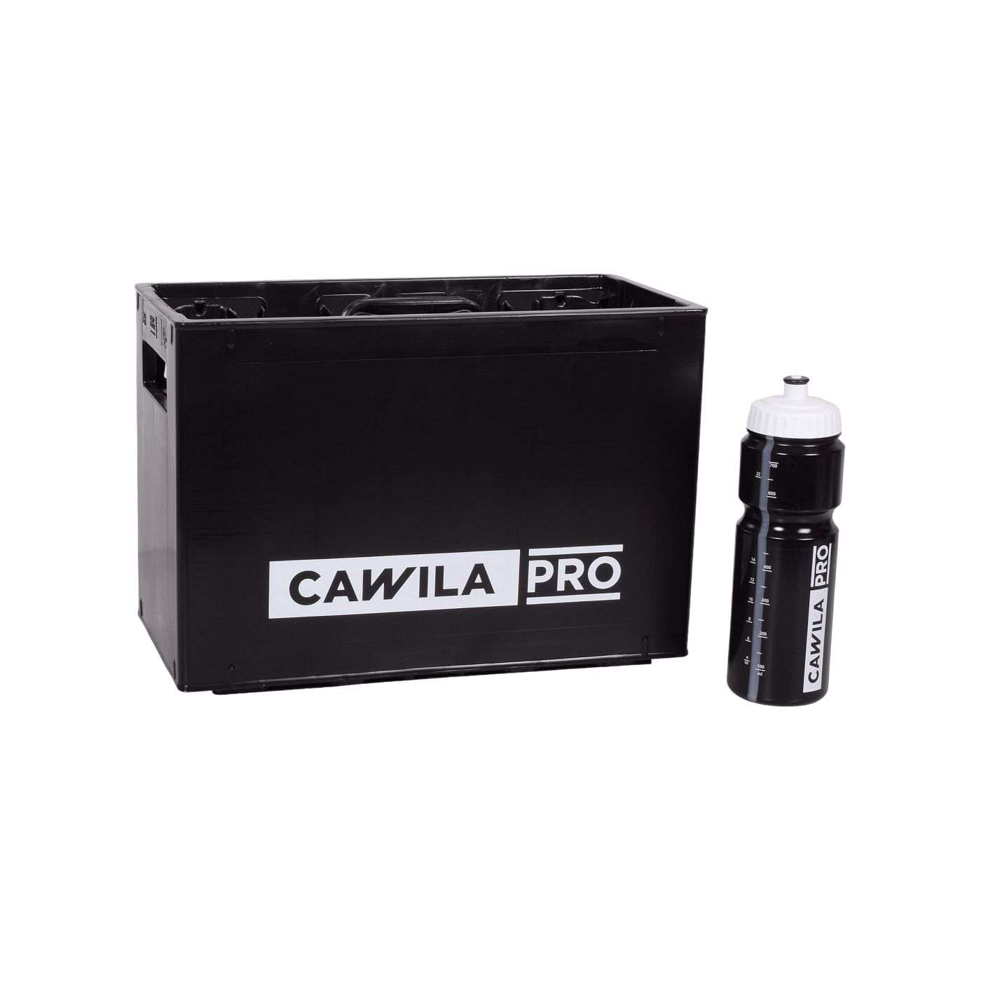 Cawila PRO Flaschenkiste für 10 Flaschen | Schwarz