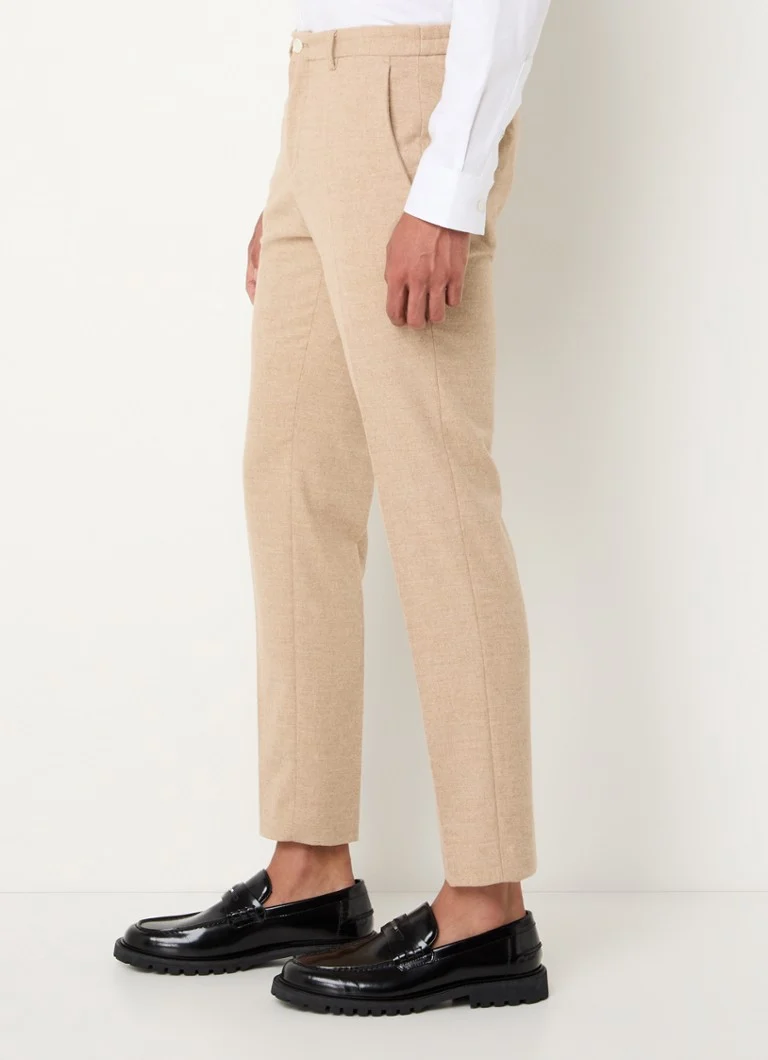 Pantalón HUGO BOSS P-Genius slim fit vo farbe wolblend a steekzakken