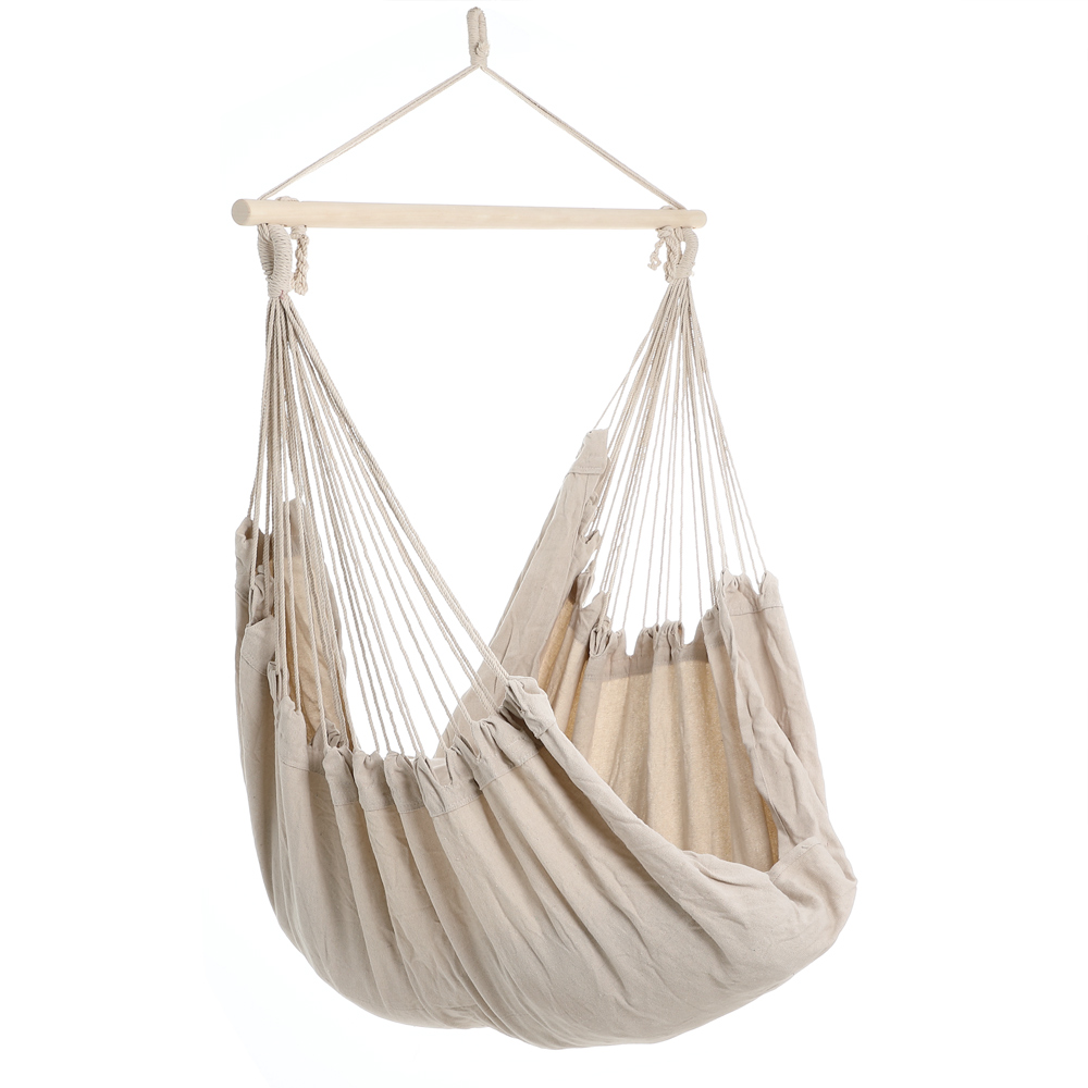 Casaria Detex Hängesessel 185 x 155 x 130cm creme
