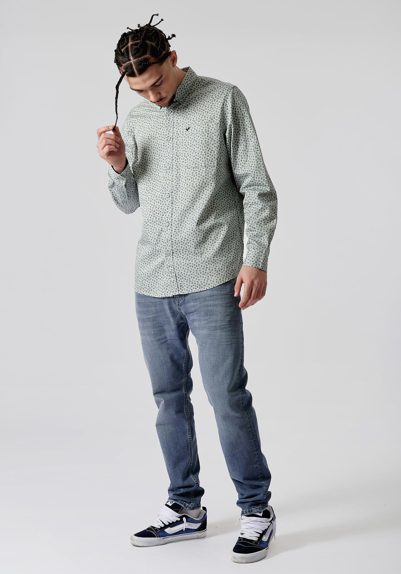 REAL   Chemise imprimée homme 100% coton