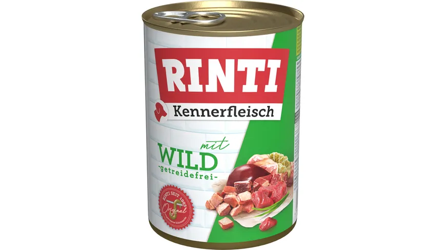 RINTI Hundenassfutter Kennerfleisch Wild 400 g