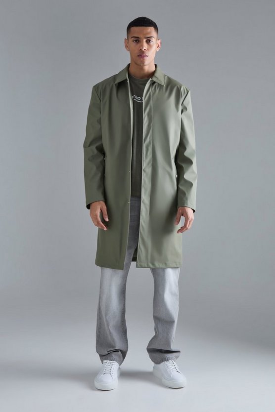 Mittellange Regenjacke