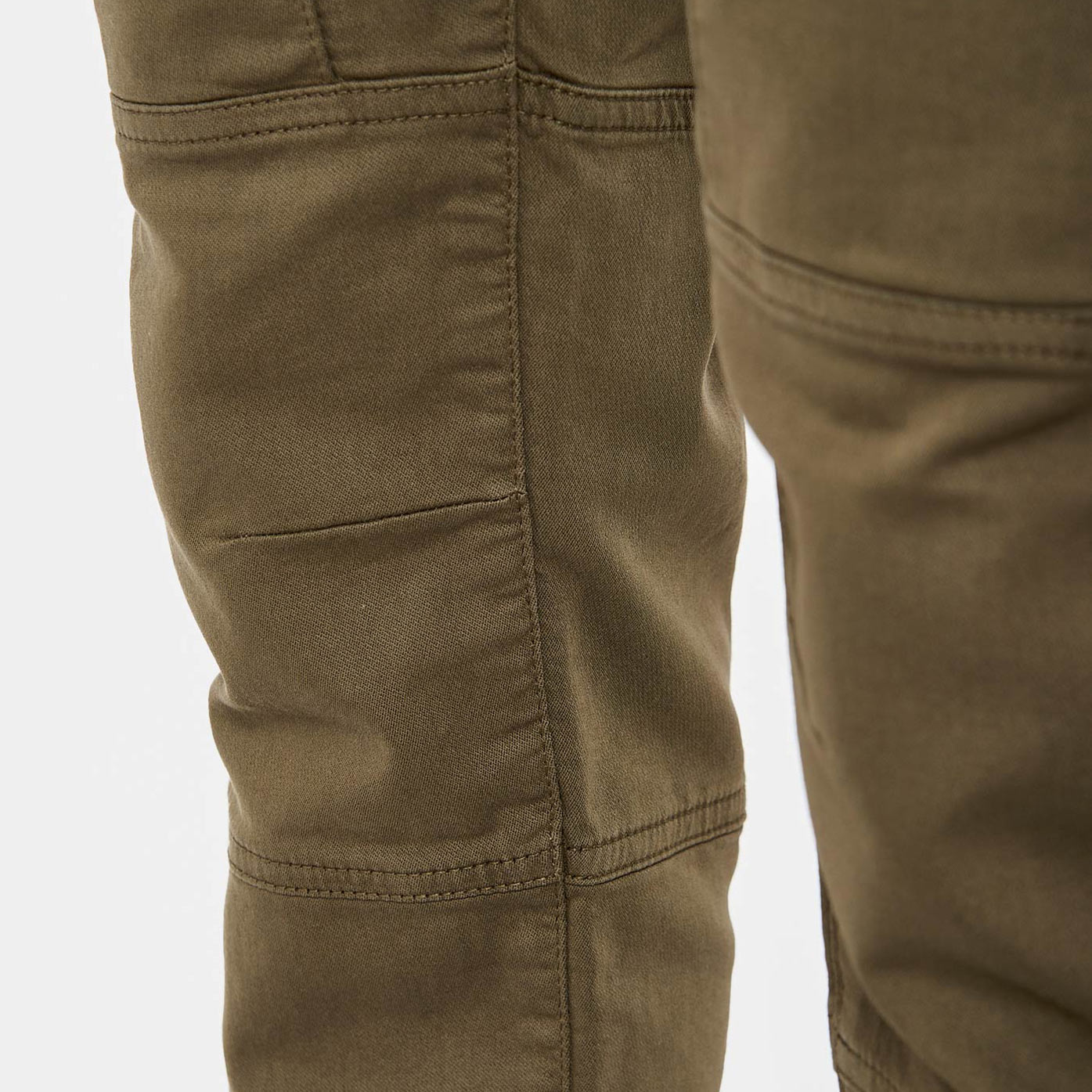 ROBY   Jean kaki relaxed cropped Homme