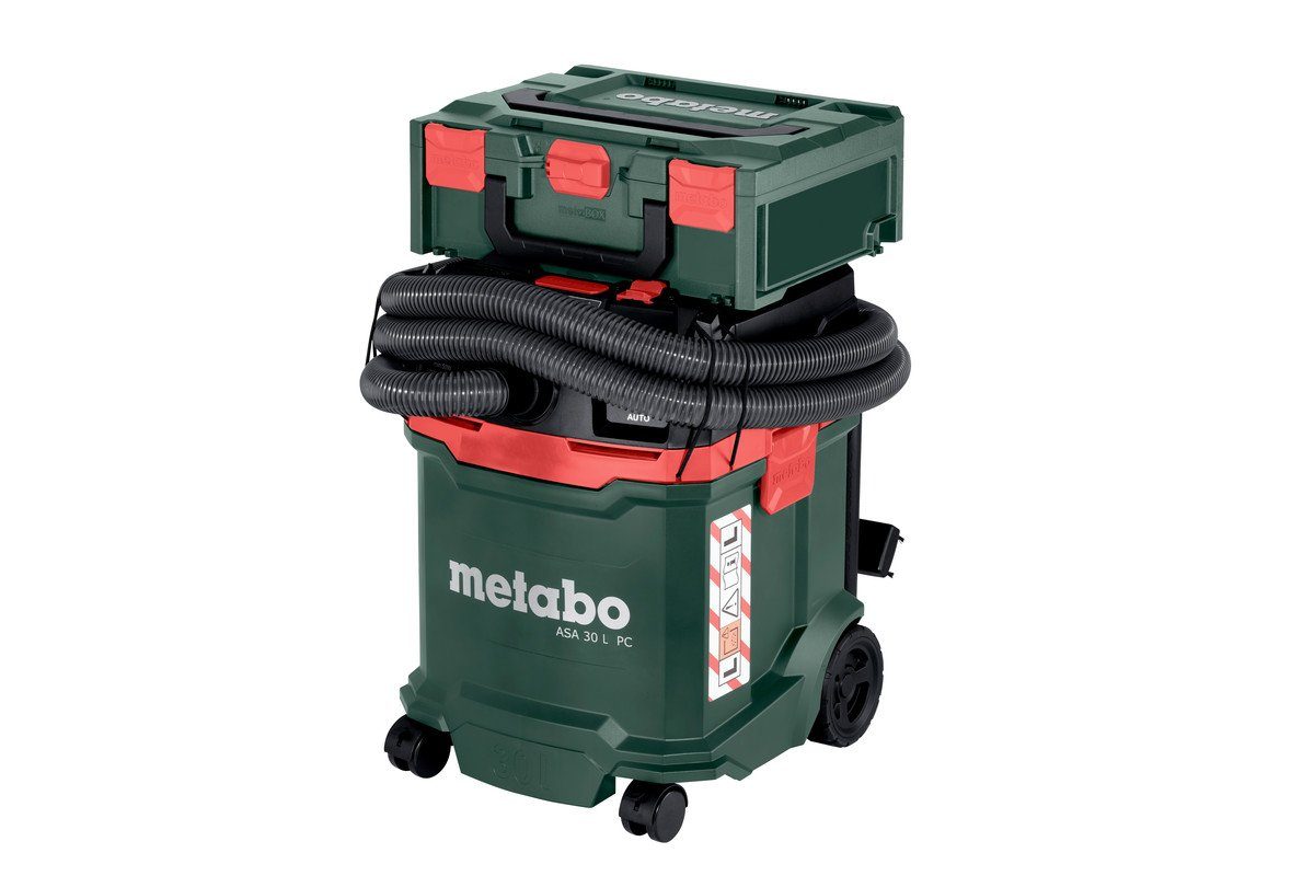 Metabo Professional Industriesauger Allessauger ASA PC, 1200,00 W, mit Beutel, 30 L, mit manueller Filterabreinigung, Karton