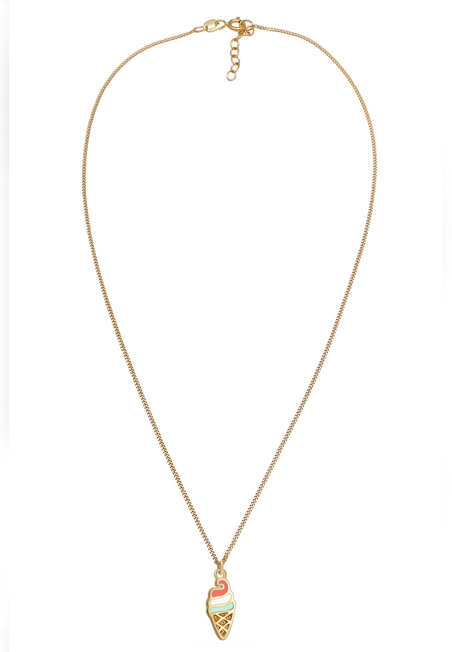 Ciondolo da donna Elli a forma di cono gelato in smalto - Argento 925/1000