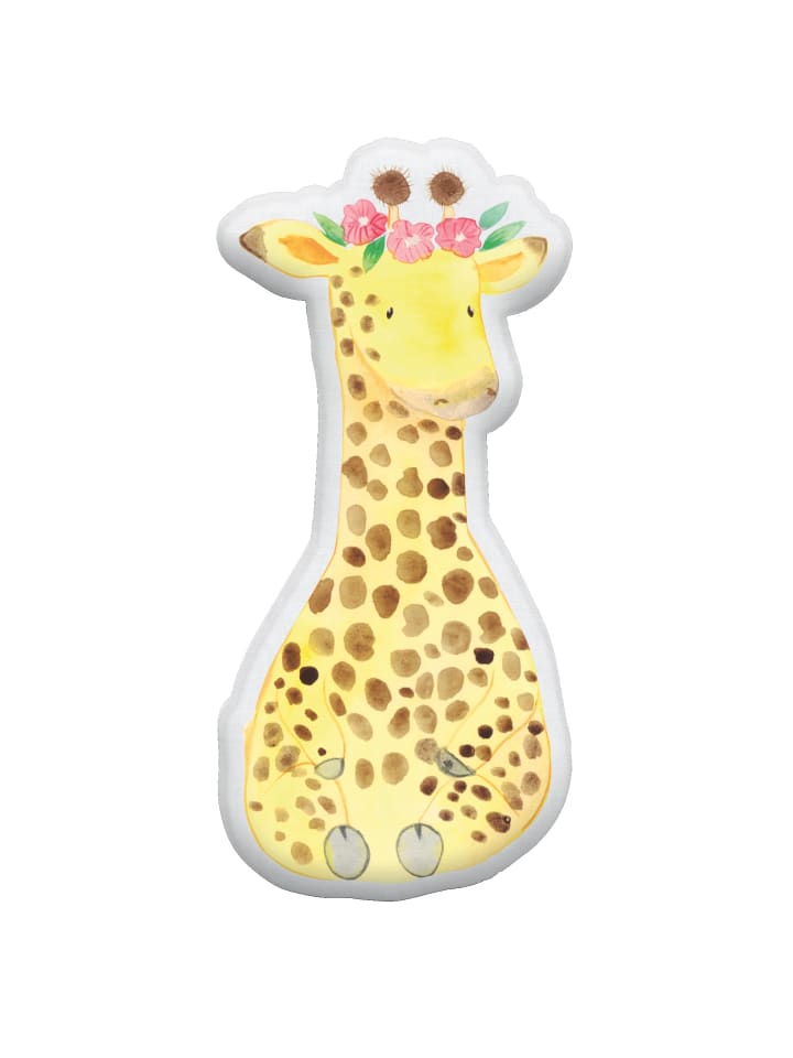 Mr. & Mrs. Panda Kissen Kuscheltier Giraffe Blumenkranz ohne Spruch in Weiß günstig kaufen
