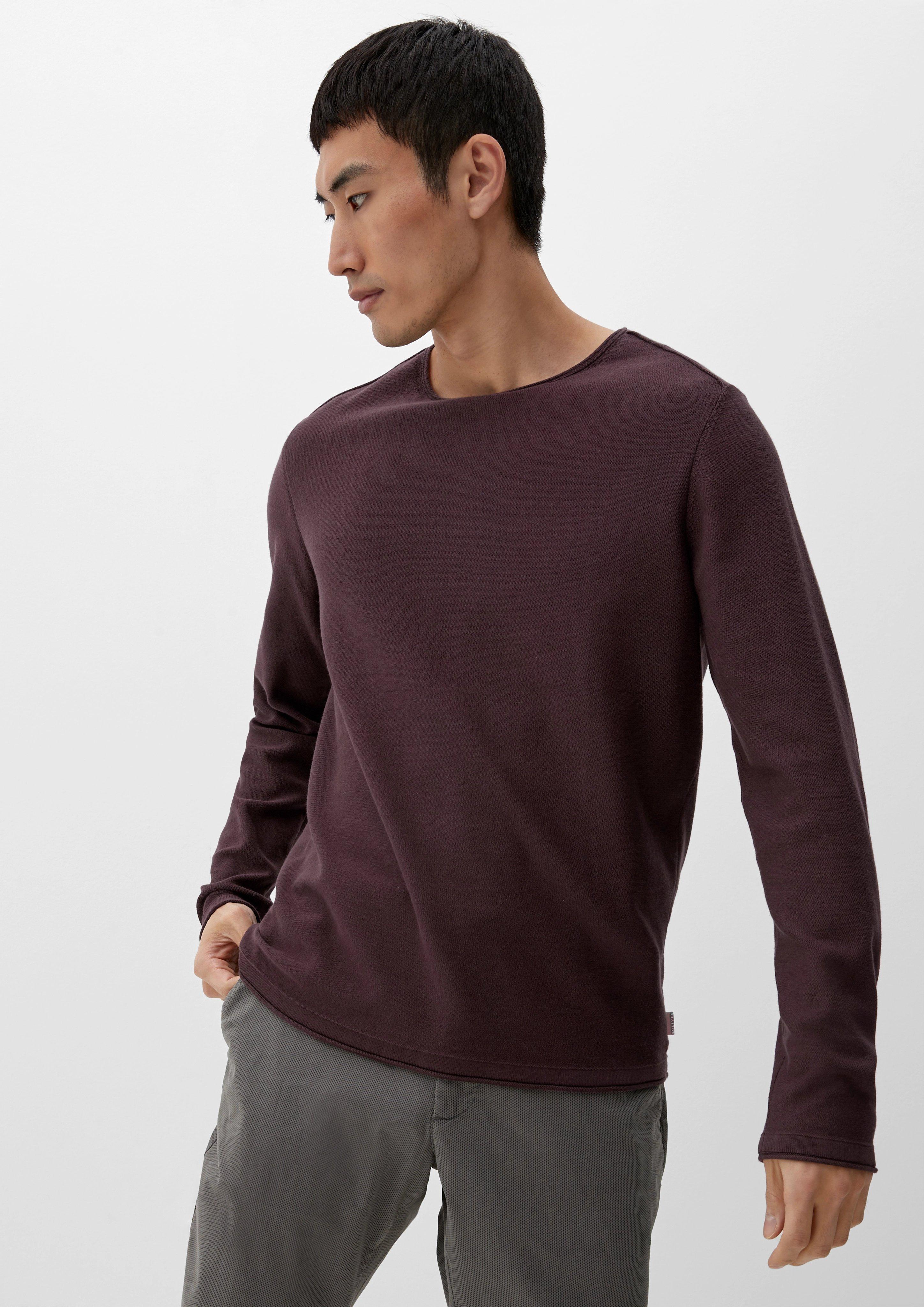 Pullover mit Rollsaumblende  2124525-4991