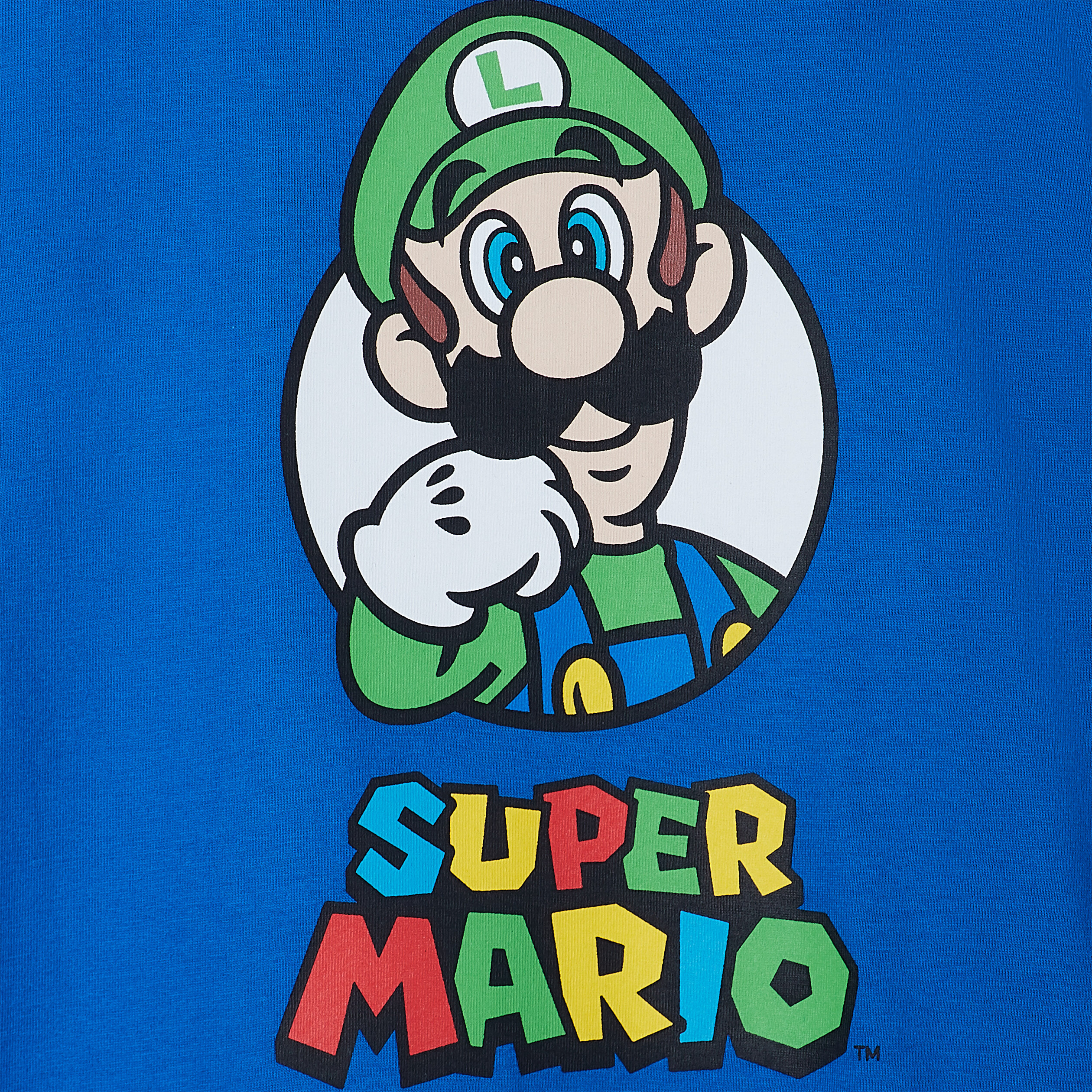 T-shirt manches courtes Super Mario bleu garçon | La Halle