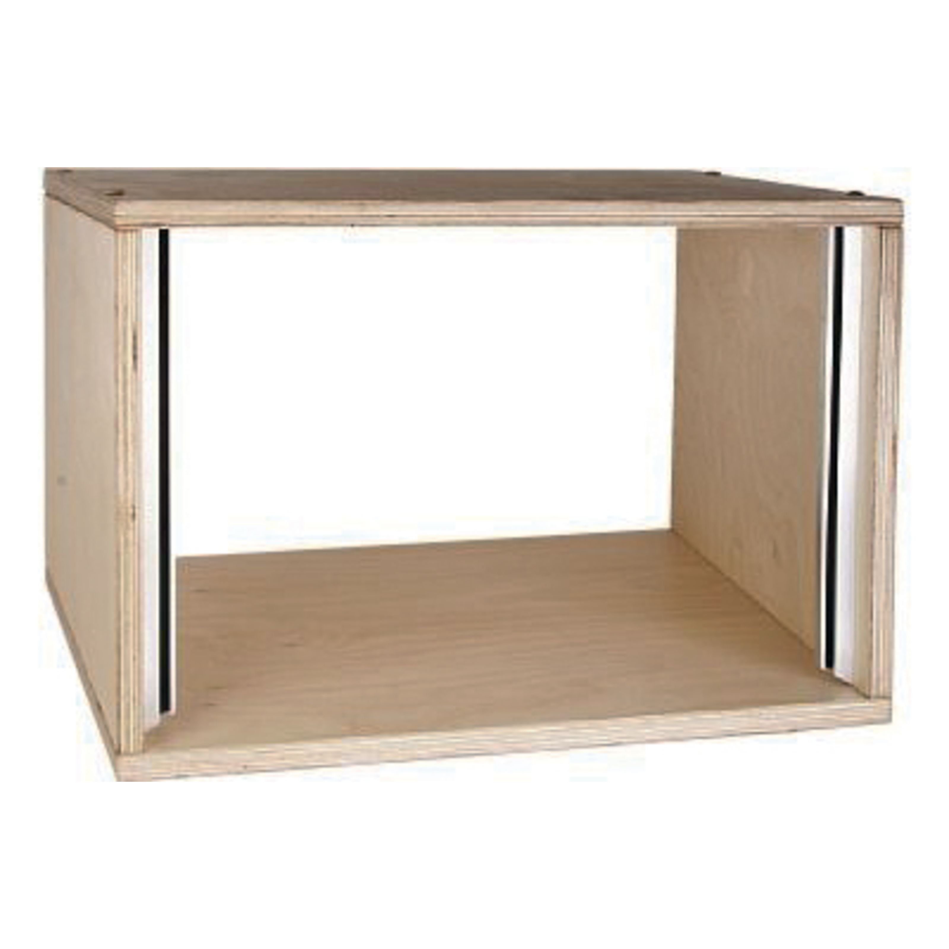 MUSIC STORE Mischpult, Studiorack 4HE Birke MP Bausatz,klarlackiert, gerade
