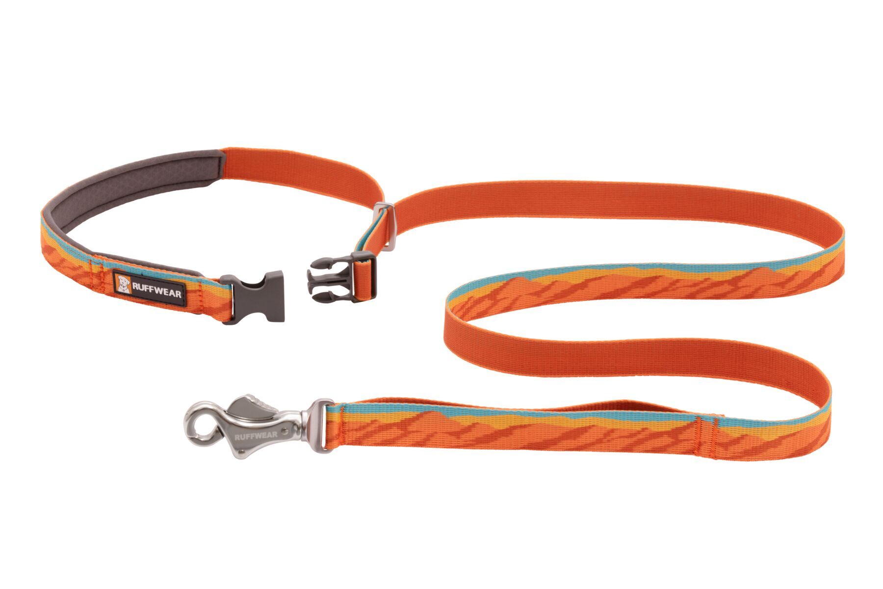 Ruffwear Hundeleinen Ruffwear Flat Out™ Leine blau/ türkis/ orange