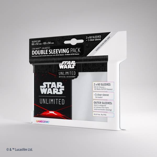 Star Wars: Unlimited Art Sleeves Double Sleeving Pack - Space Red (Einzelartikel)