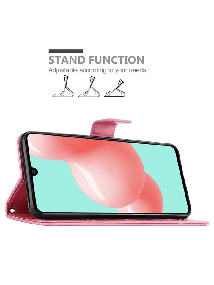 cadorabo Hülle für Samsung Galaxy A41 Blumen Design in FLORAL ROSA günstig kaufen onesize