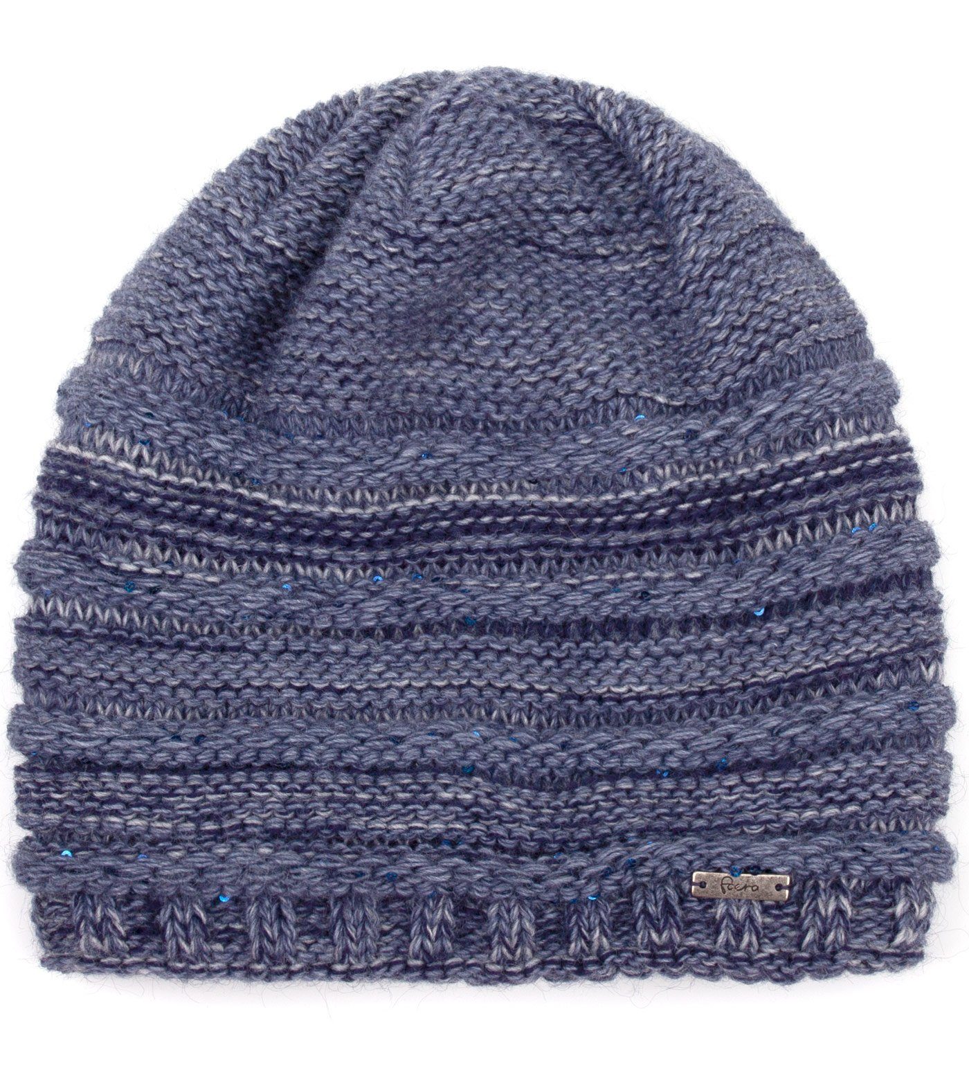 Faera Strickmütze Wintermütze Damen Mütze Beanie Haube gefüttert Strickmütze Damenmütze