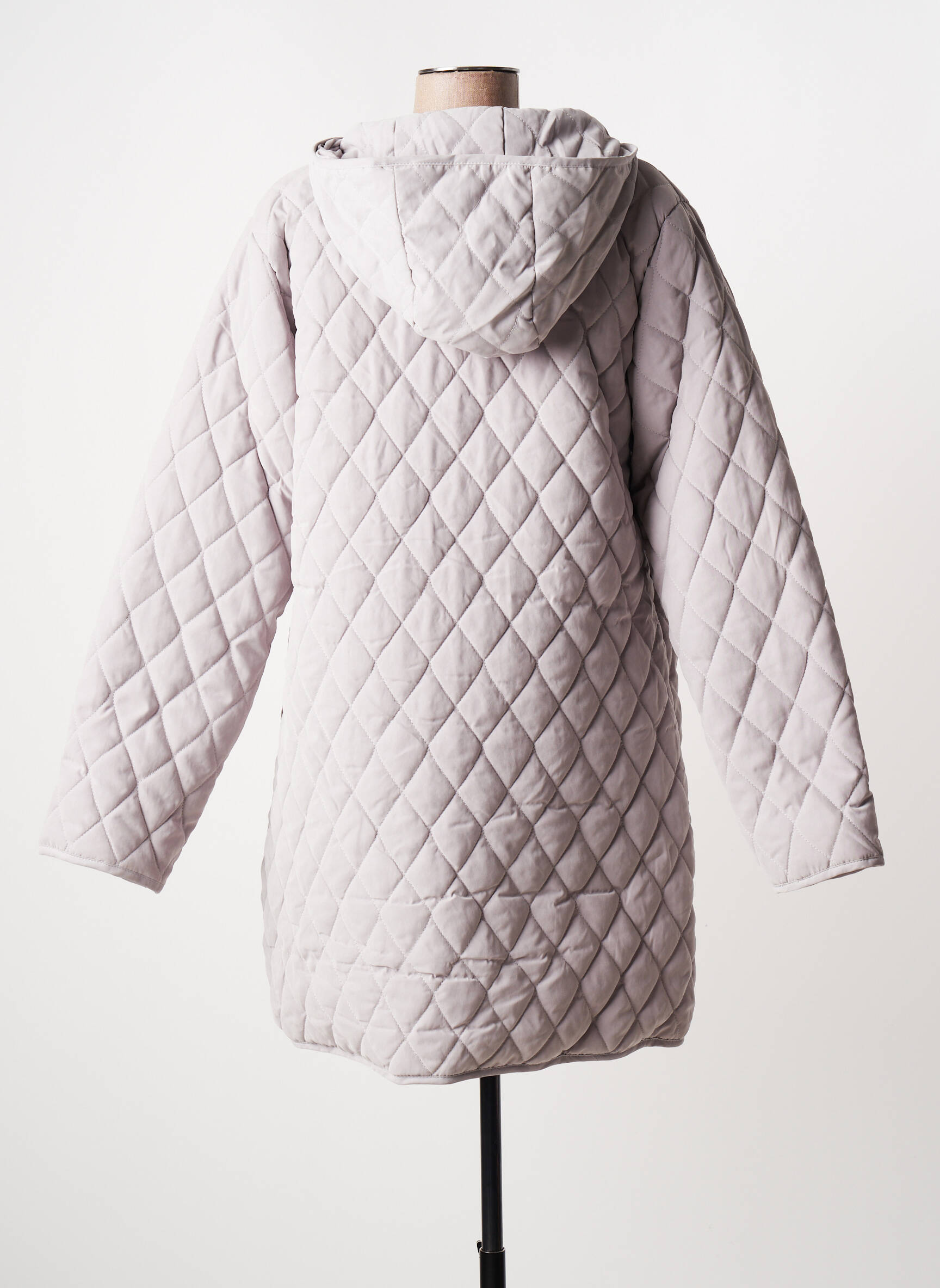 Soie Pour Soi Manteaux Longs Femme couleur gris