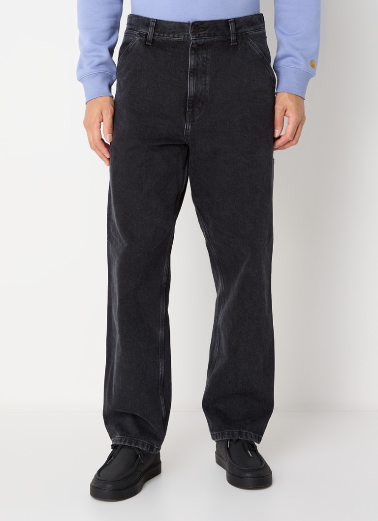 Blugi Carhartt WIP cu picior drept, spălați