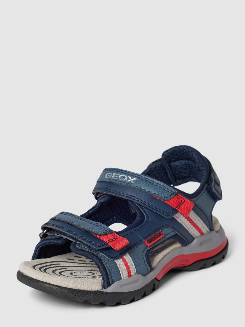 Sandalen mit Label-Details Modell 'BOREALIS' in marineblau