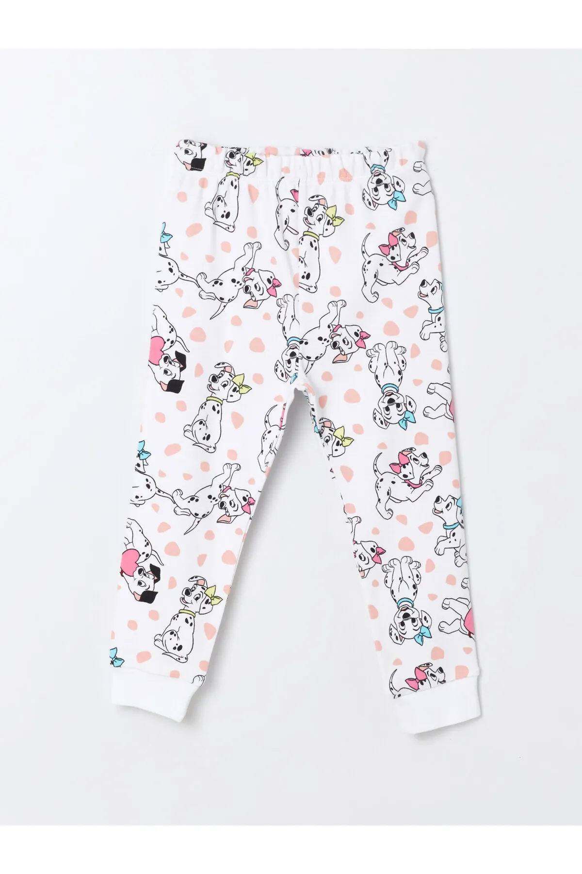 LC Waikiki  Pyjama-Set für Baby-Mädchen mit Rundhalsausschnitt und langen Ärmeln und 101 Dalmatiner-Aufdruck