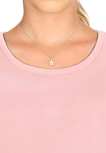 Elli Halskette Kinder Astro Stern Gesicht 925er Sterling Silber