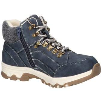 Via della Rosa Schnür Boots in blau