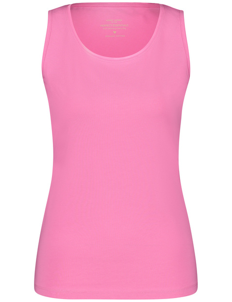 Basic Top aus nachhaltigem Baumwoll-Stretch