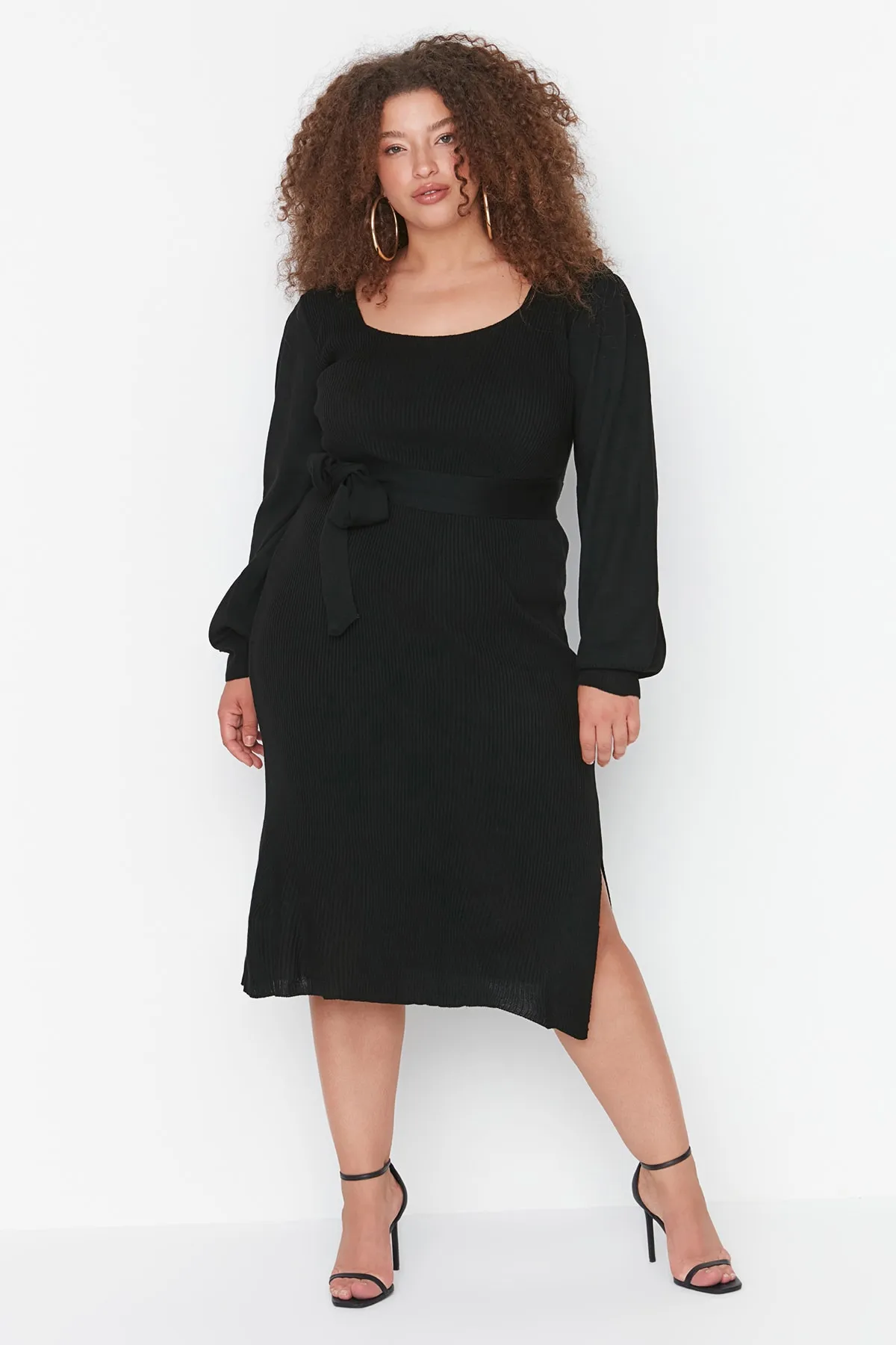 Trendyol Curve  Große Größen in Kleid - Schwarz - Bodycon