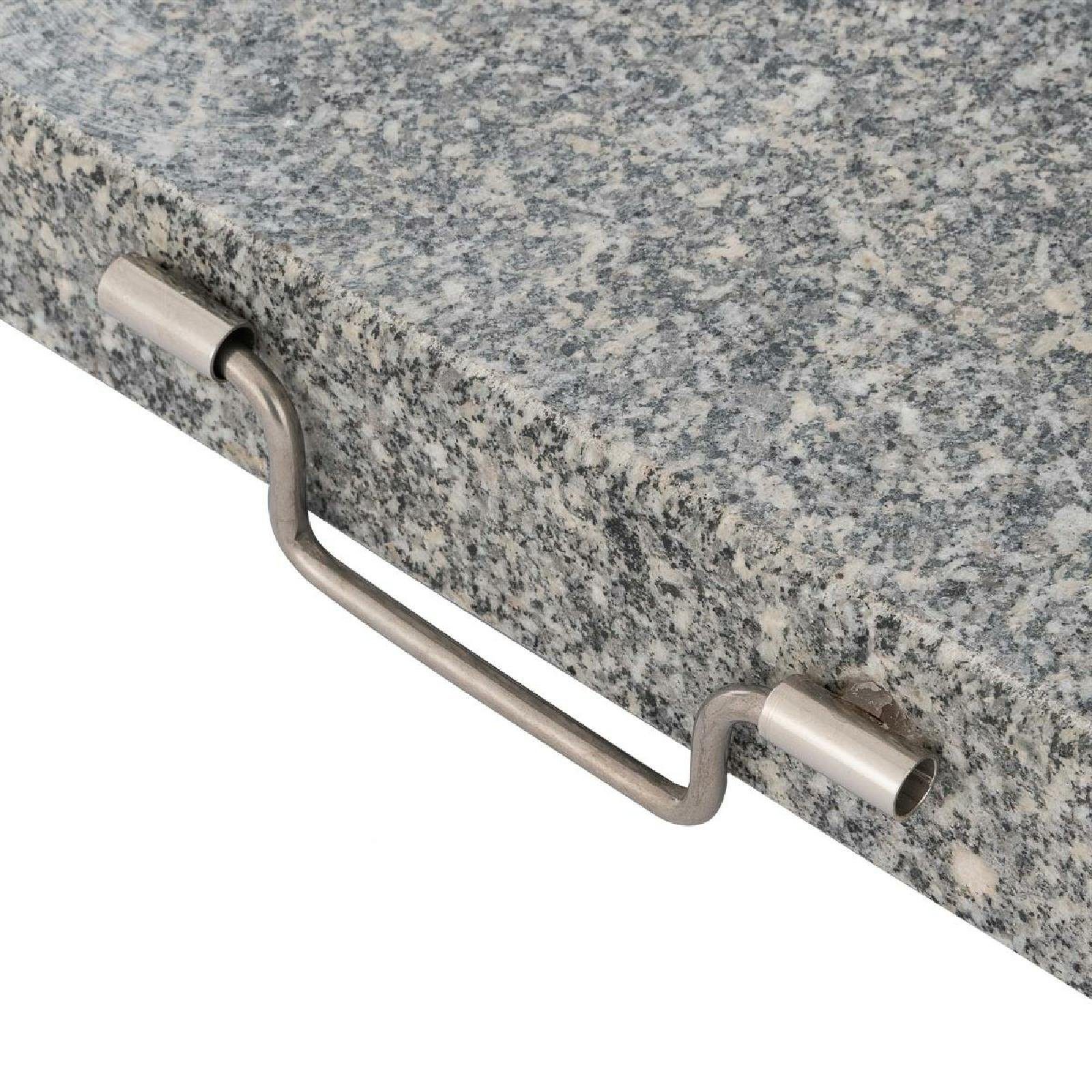 VCM Betonschirmständer Sonnenschirmständer mit Rollen Granit