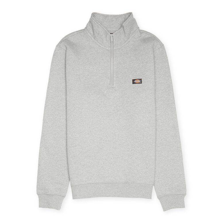 Dickies Oakport Quarter Zip grey melange