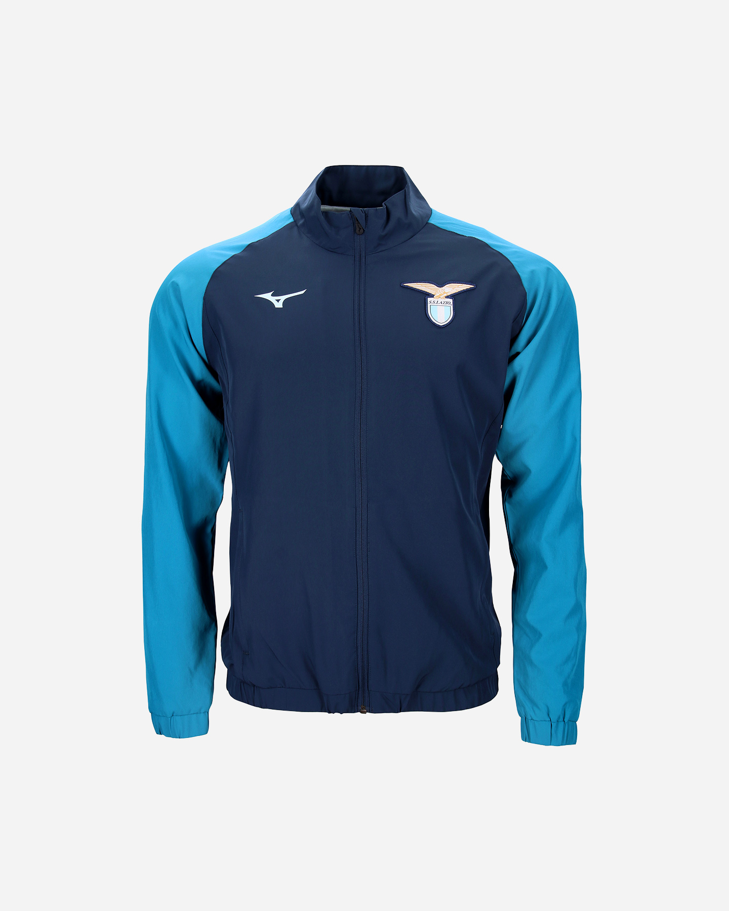 Mizuno Cestovná súprava Lazio Jr Oficiálna futbalová tepláková súprava P2GGBY01-14