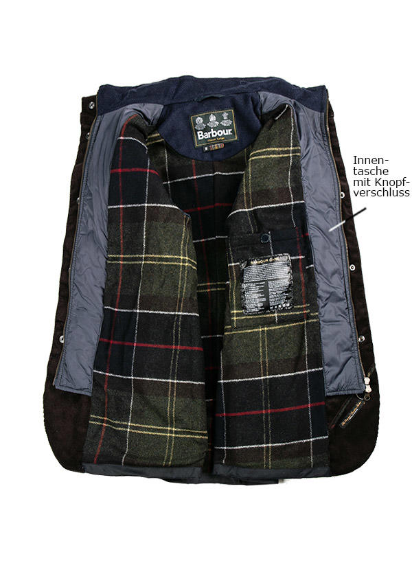 Barbour, Fieldjacket Ogston, Baumwolle gewachst, navy