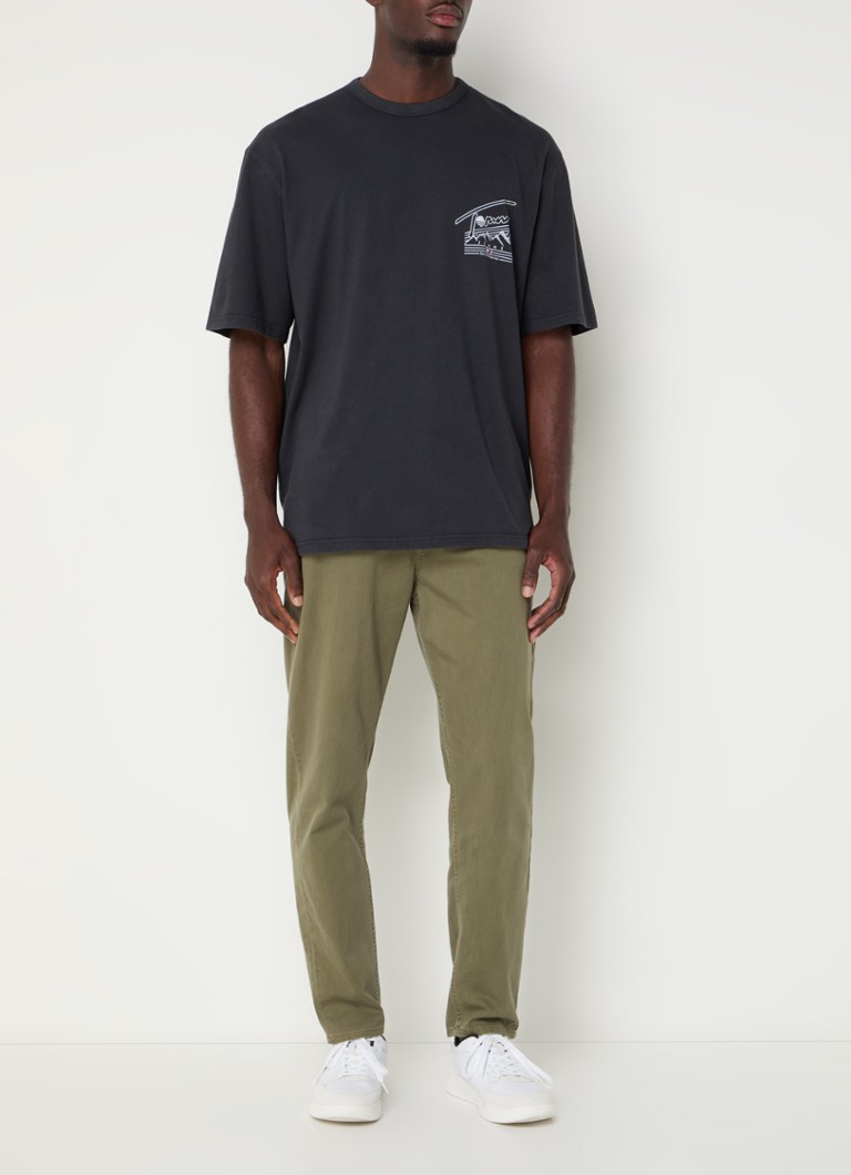 Tricou clasic Tommy Hilfiger cu logo și imprimeu pe spate.