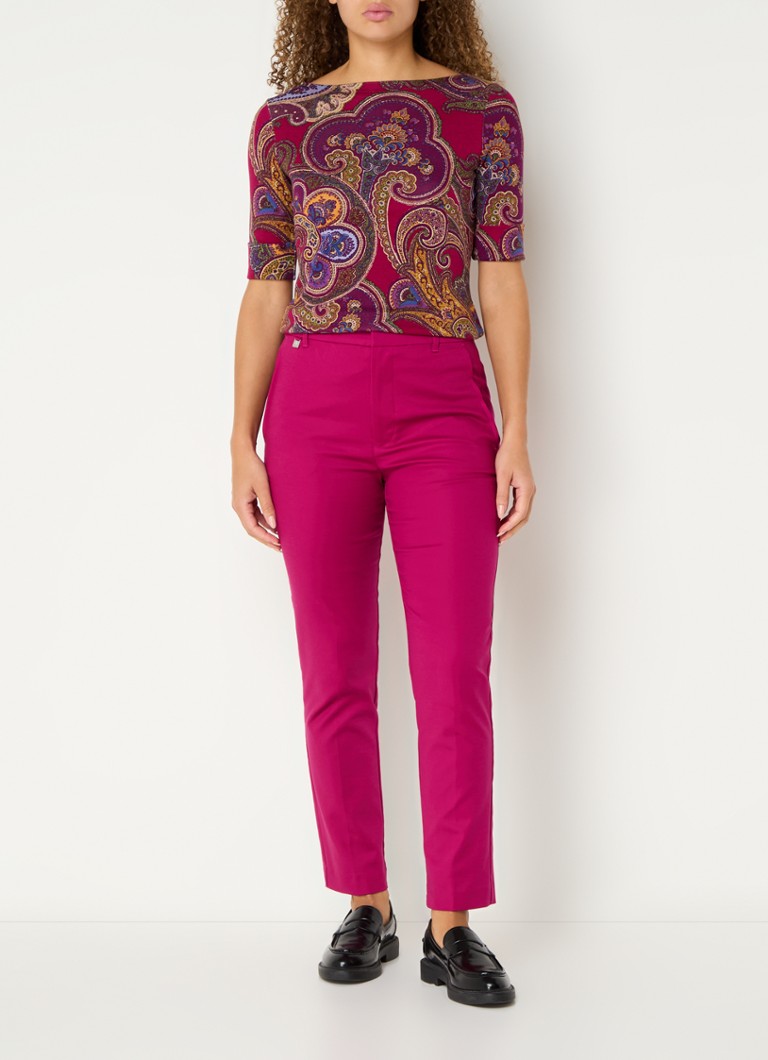 Ralph Lauren Top with print and boat neckline