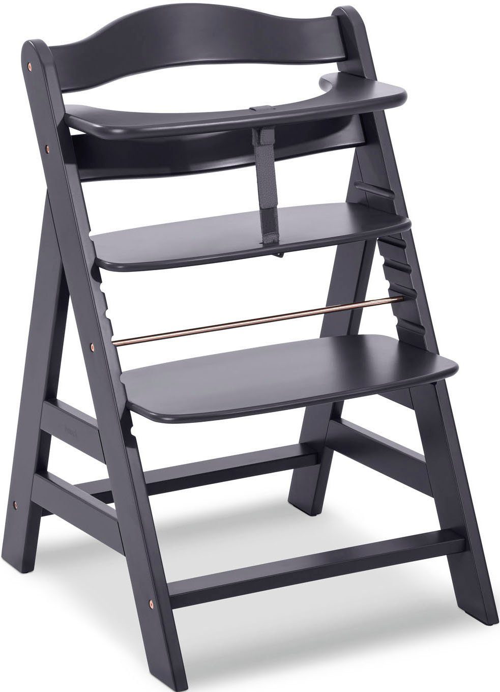Hauck Hochstuhl Alpha+, Dark grey, FSC® - schützt Wald - weltweit