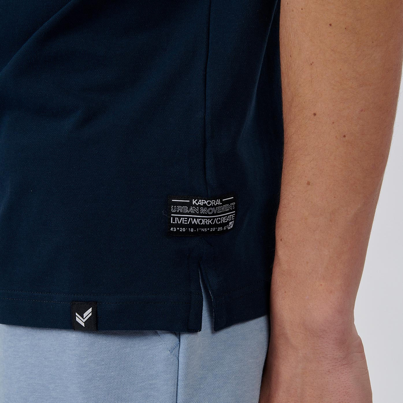 NAEL   Polo bleu homme