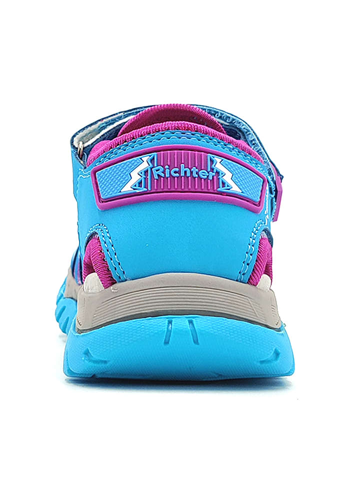 Richter Shoes Halbsandalen in Lila/ Hellblau günstig kaufen