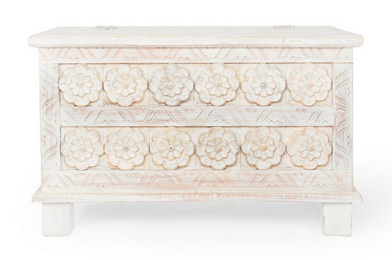 daslagerhaus living Truhe Truhencouchtisch Shabby Chic