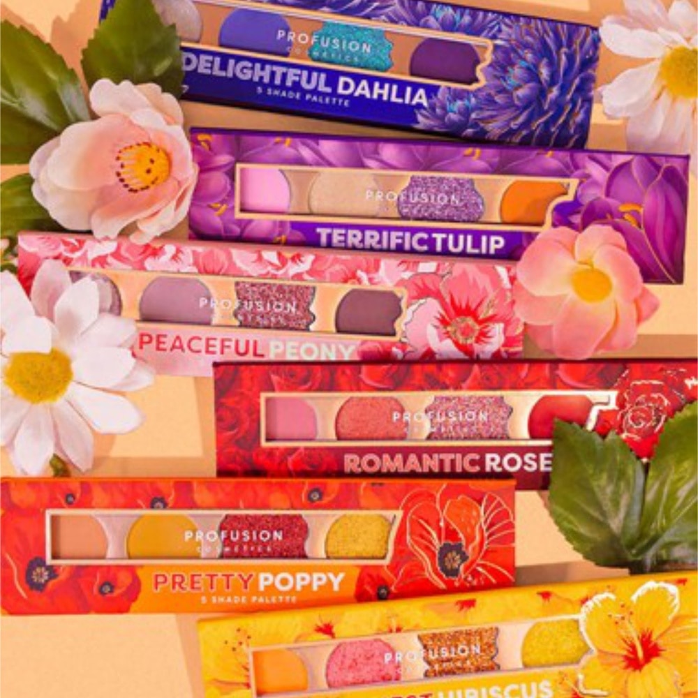 Profusion Cosmetics Palette Yeux Blooming Hues Honest Hisbiscus  5 teintes Palette de fards à paupières