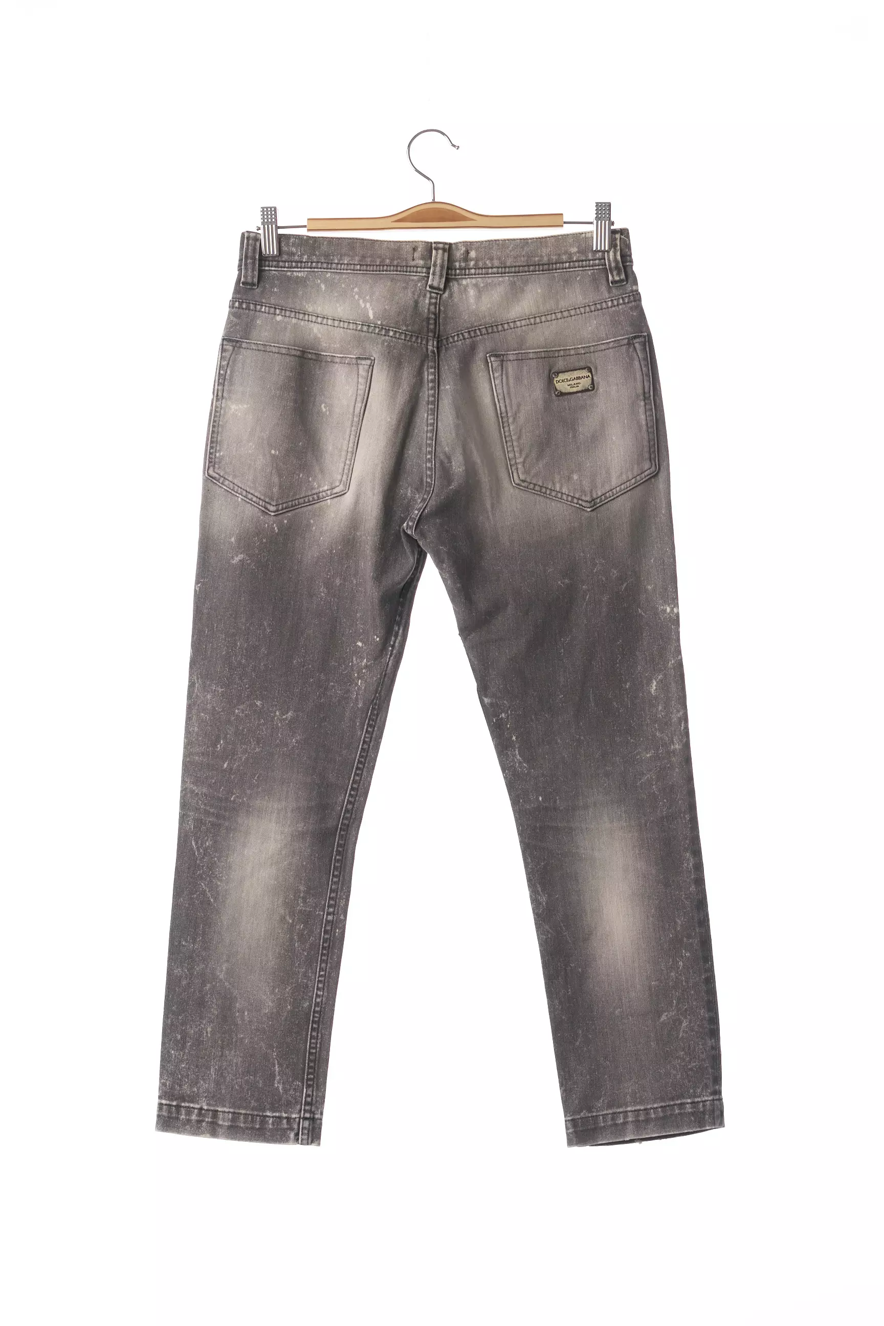Dolce Gabbana Pantalon7 8 Femme couleur gris