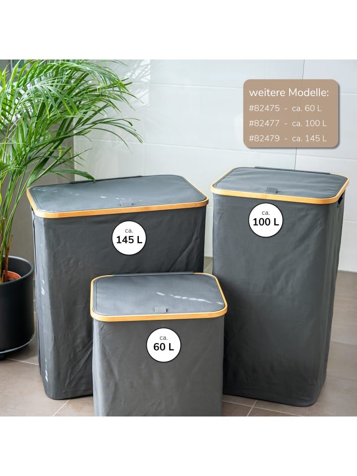 bremermann Wäschesammler 60 Liter grau günstig kaufen onesize
