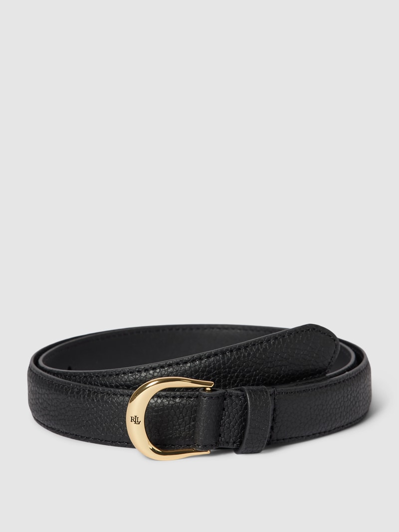 Gürtel mit Label-Detail Modell 'KENTON' in schwarz