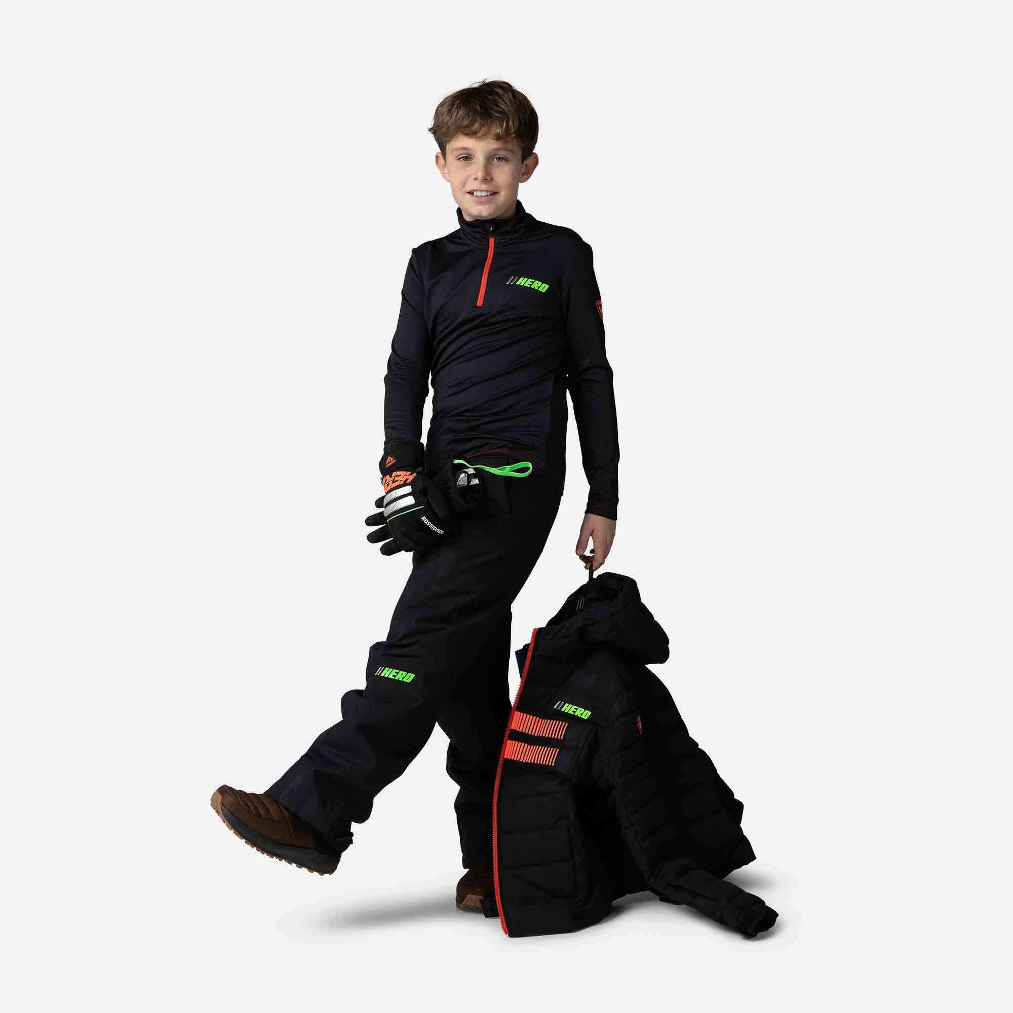 Haut en polaire stretch demi-zip Hero Garçon
