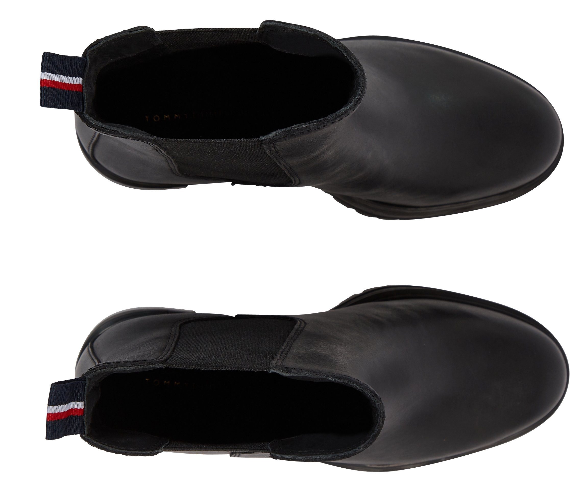 Tommy Hilfiger ESSENTIAL MIDHEEL LEATHER BOOTIE Chelseaboots mit Blockabsatz
