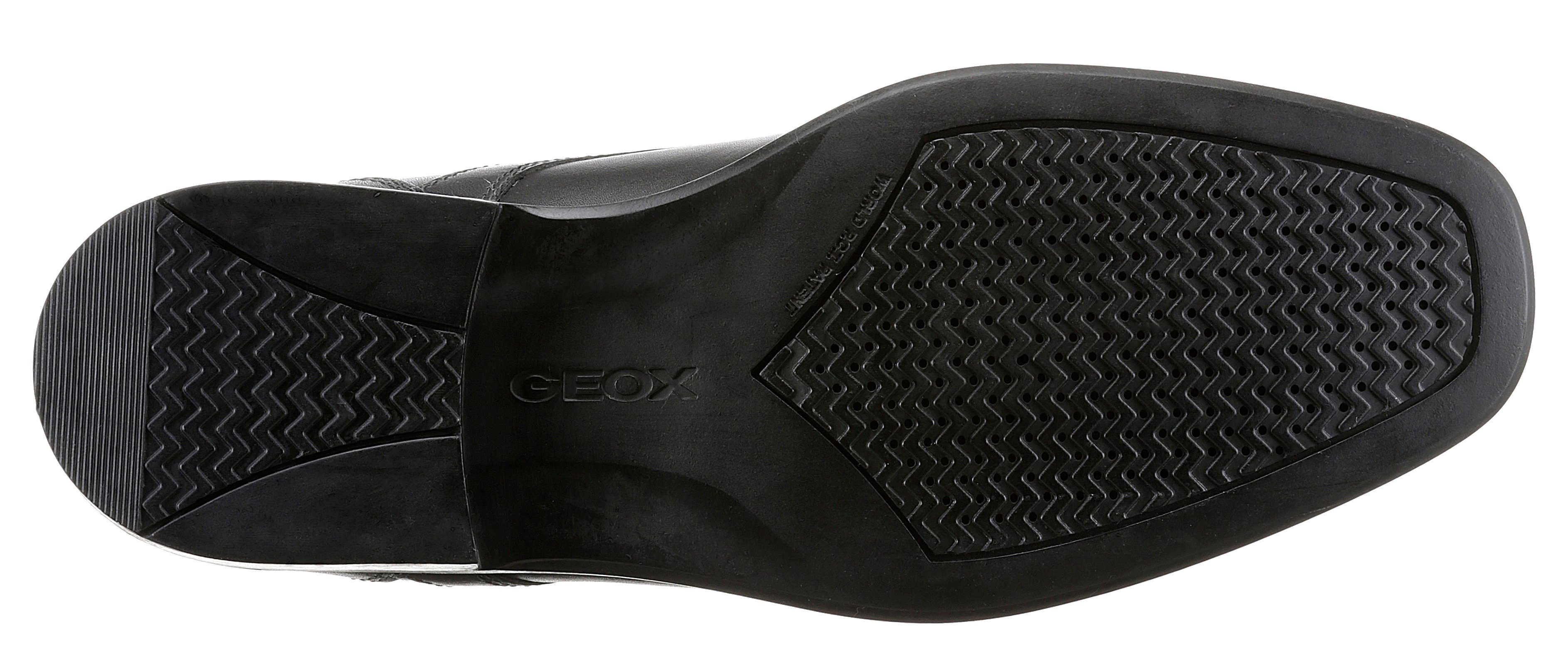 Geox UOMO FEDERICO Schnürschuh mit kleinem Gummizug seitlich