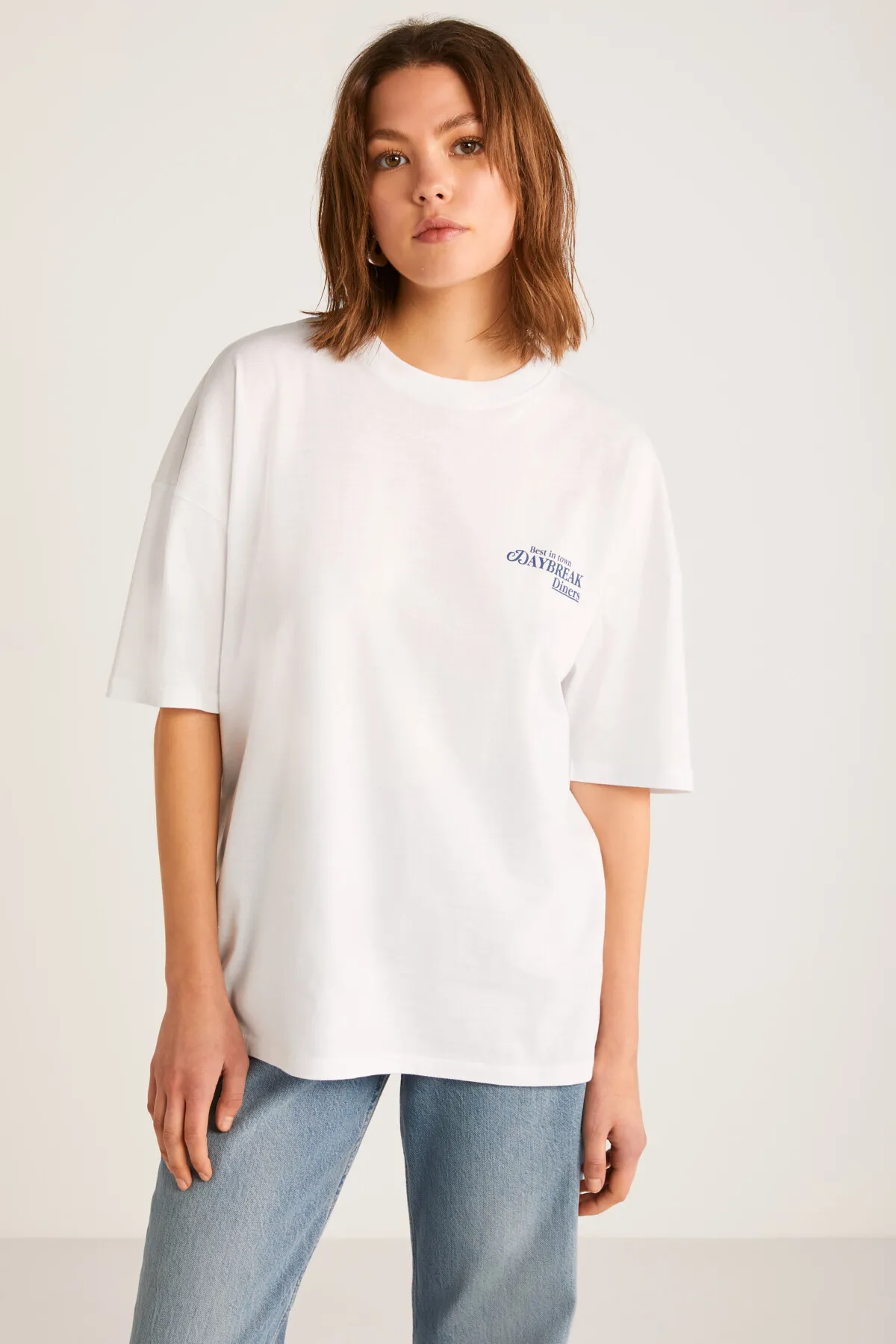 GRIMELANGE  FINOLA Damen T-Shirt in weiß