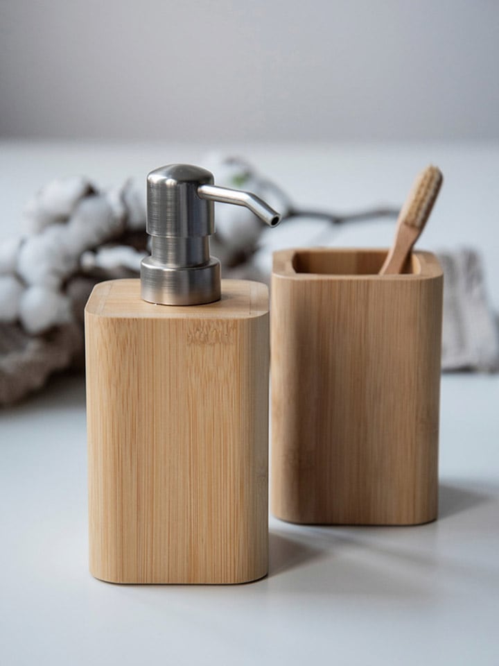 Wenko Seifenspender ''Bambusa'' in Hellbraun - 220 ml günstig kaufen onesize