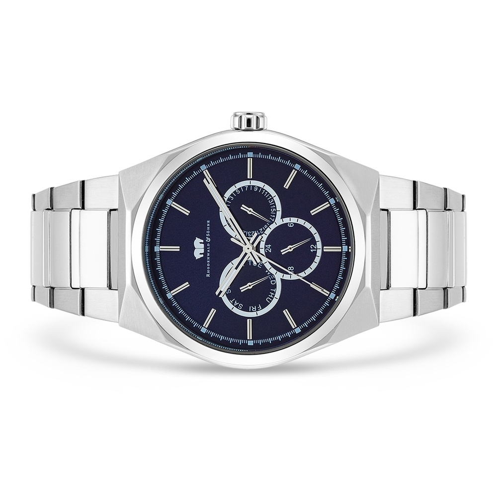 Rhodenwald & Söhne Multifonctions Cooledge en Acier inoxydable en Argent Montre