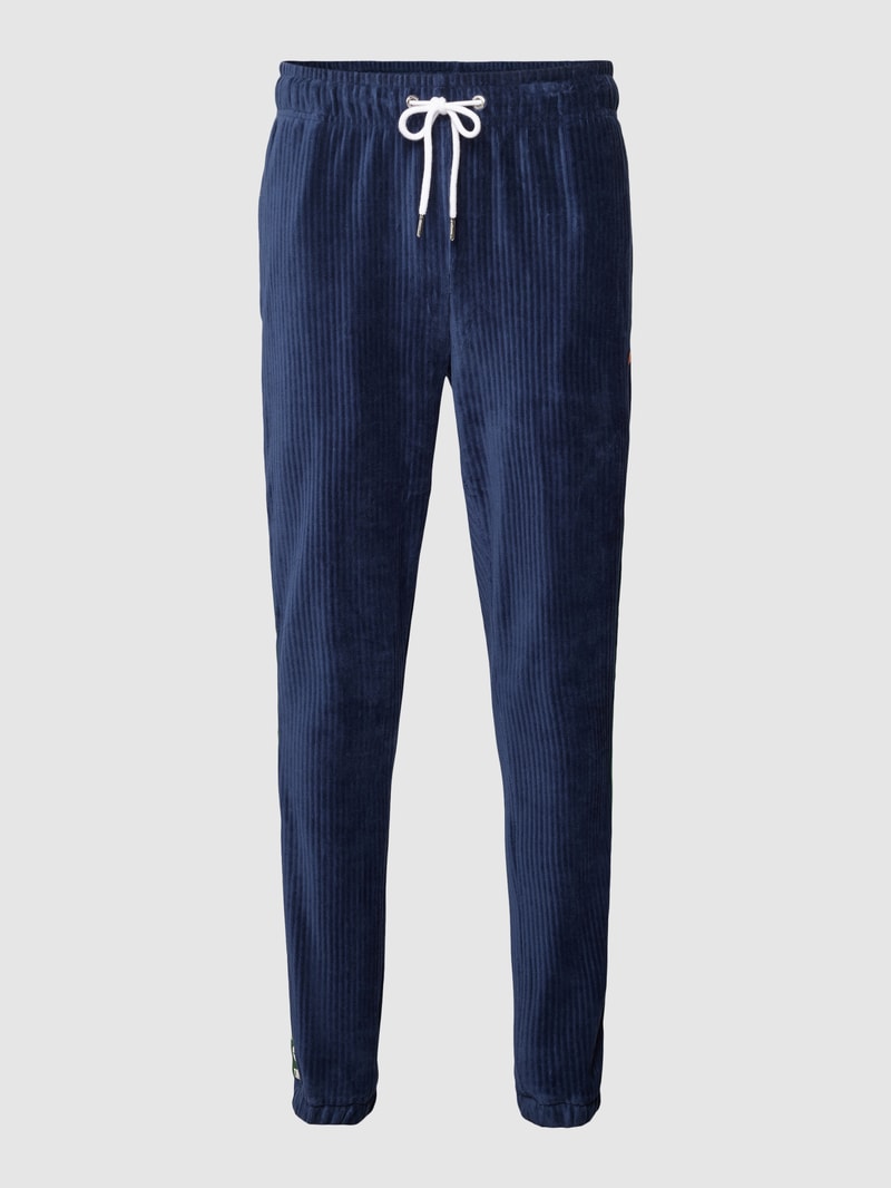 Sweatpants aus Cord Modell 'Sidaq' in marineblau