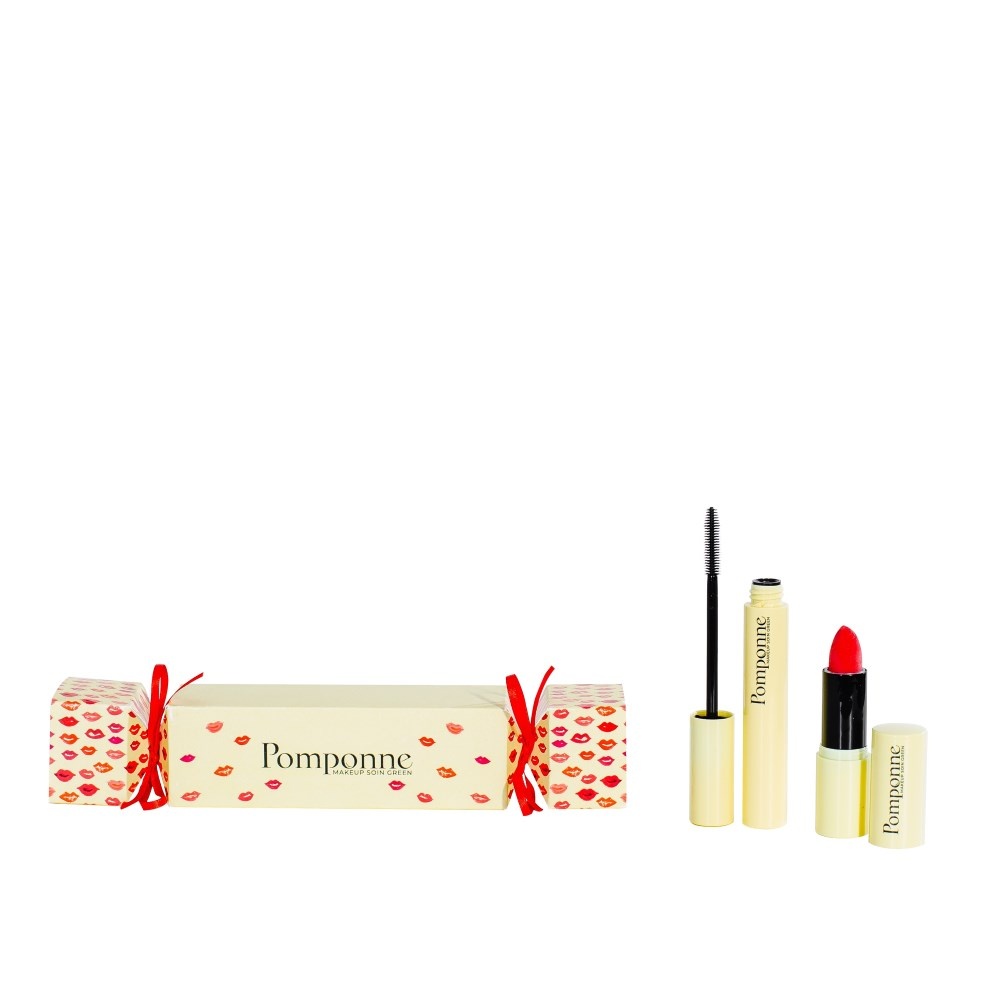 pomponne Cracker duo Mascara & Rouge à lèvres coquelicot naturels COFFRET CADEAU MAQUILLAGE