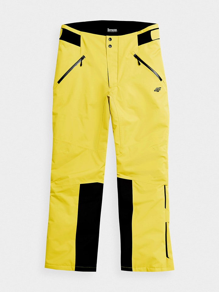 4F Ski-/Snowboardhose in Gelb/ Schwarz günstig kaufen