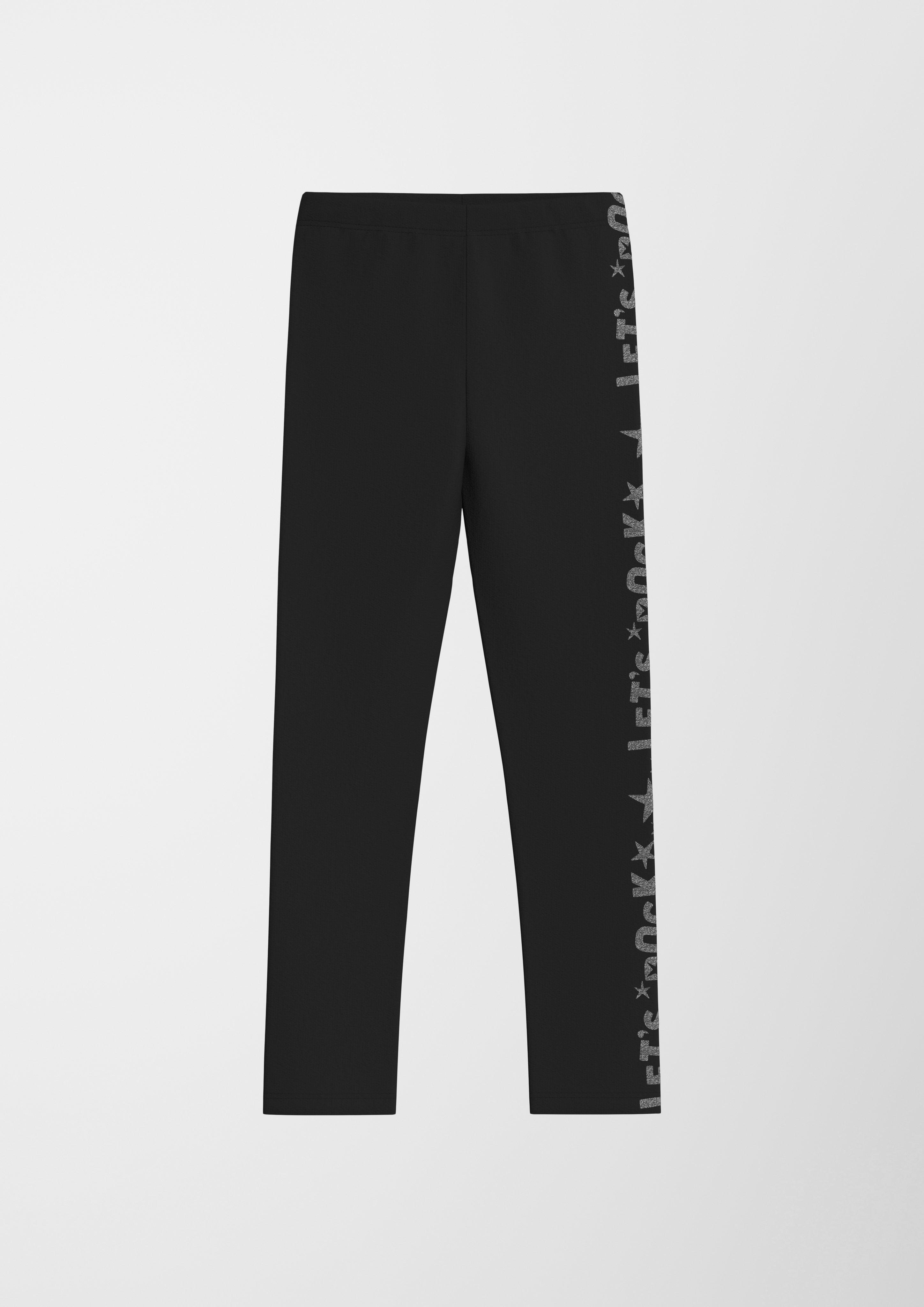 Slim: Leggings mit glitzernden Schriftprints  2137371-9999