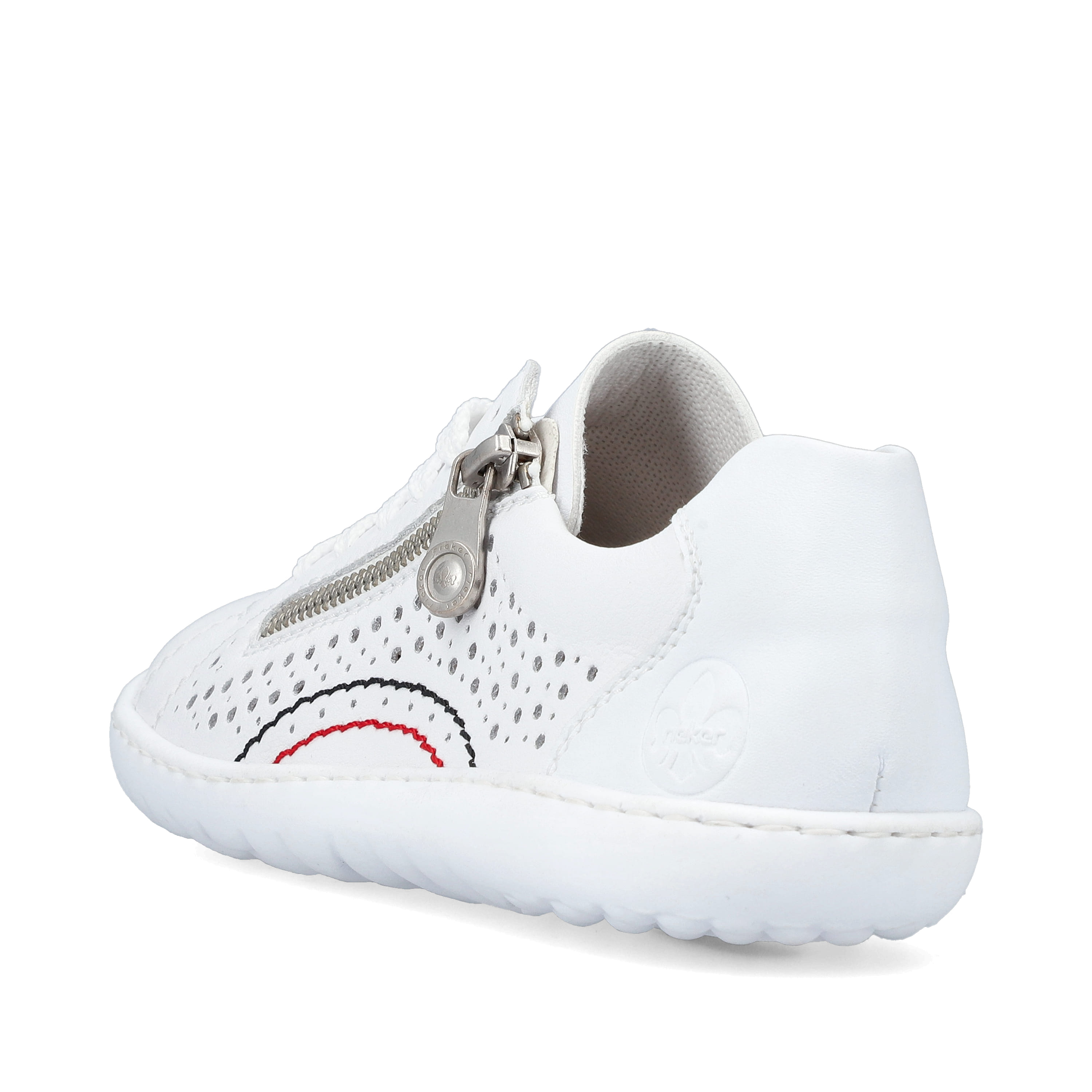 Rieker Damen Schnürschuhe perlweiß